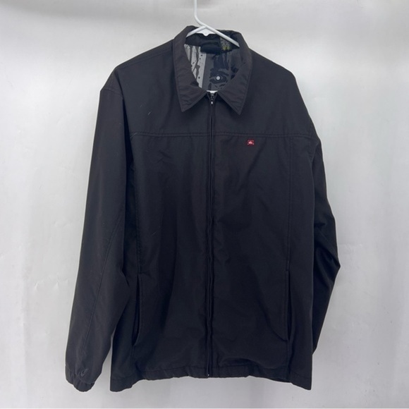 Quiksilver Other - Quicksilver mens Xl  fullzip black jacket zip tab slightly broken shown